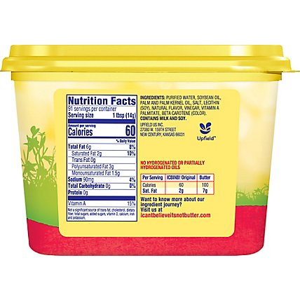 I Cant Believe Its Not Butter! Vegetable Oil Spread 45% Original - 45 Oz - Image 6