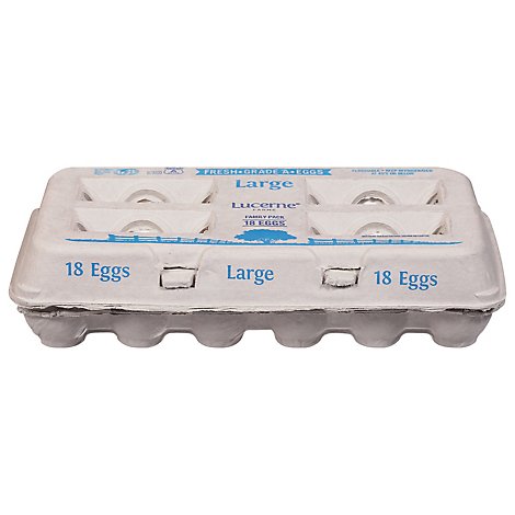 Lucerne Eggs Large Grade AA Family Pack - 18 Count