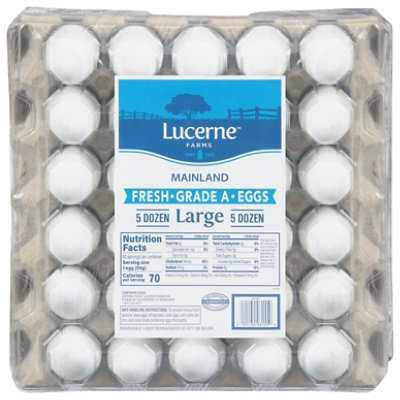 Lucerne Cage Free Large Grade A Eggs - 60 Count - Image 1