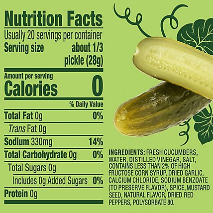 Claussen Pickles Kosher Dill Whole - 32 Oz - Image 6
