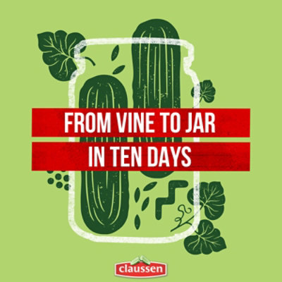 Claussen Kosher Dill Pickle Wholes - 32 Fl. Oz. - Image 4