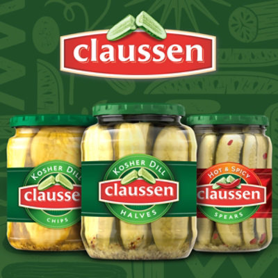 Claussen Kosher Dill Pickle Halves - 32 Fl. Oz. - Image 7