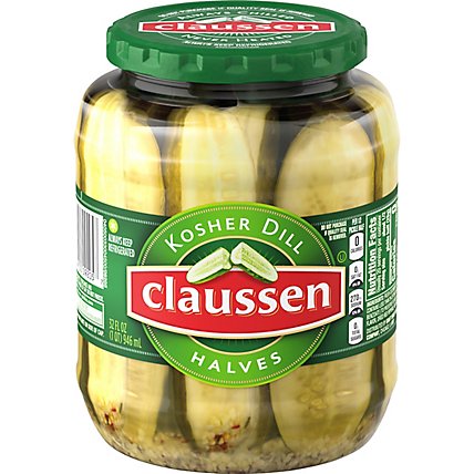 Claussen Pickles Kosher Dill Halves - 32 Fl. Oz. - Image 2