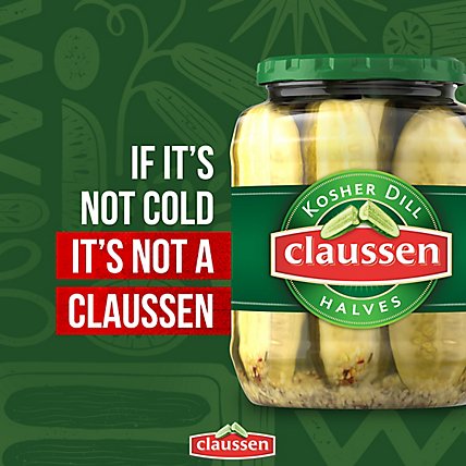 Claussen Pickles Kosher Dill Halves - 32 Fl. Oz. - Image 4