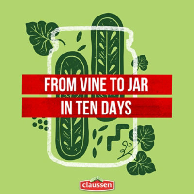 Claussen Kosher Dill Pickle Halves - 32 Fl. Oz. - Image 4