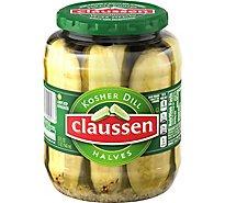 Claussen Kosher Dill Pickle Halves Jar - 32 Fl. Oz.