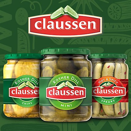 Claussen Kosher Dill Mini Pickles Jar - 20 Fl. Oz. - Image 3