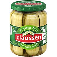 Claussen Pickles Kosher Dill Sandwich Slices - 20 Fl. Oz. - Image 3