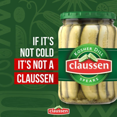 Claussen Kosher Dill Pickle Spears Jar - 24 Fl. Oz. - Image 3