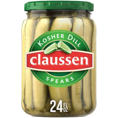 Claussen Kosher Dill Pickle Spears Jar - 24 Fl. Oz. - Image 1