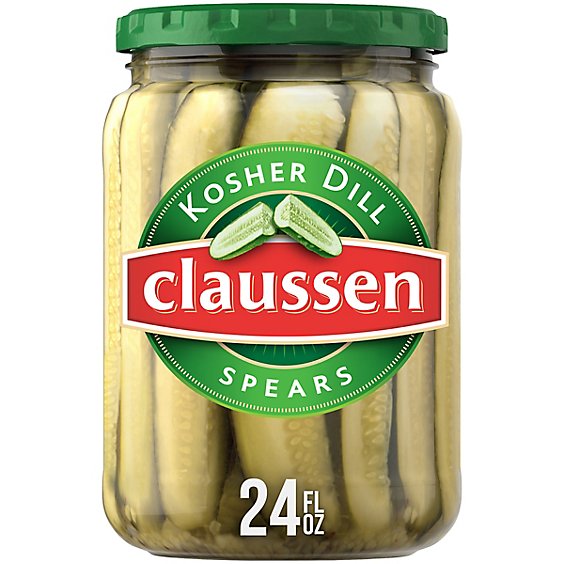 Claussen Kosher Dill Pickle Spears Jar - 24 Fl. Oz.