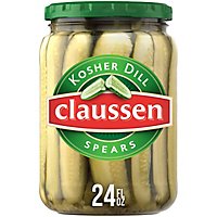 Claussen Kosher Dill Pickle Spears Jar - 24 Fl. Oz. - Image 2