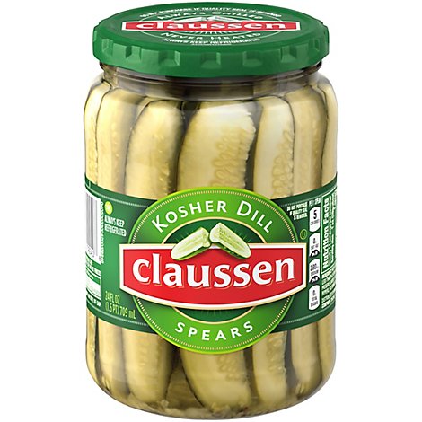 Claussen Pickles Kosher Dill Spears - 24 Fl. Oz.