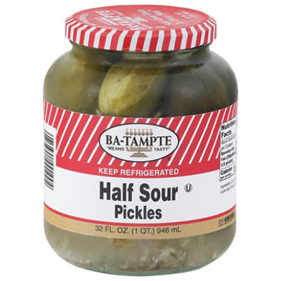 Ba-Tampte Pickles Half Sour - 32 Fl. Oz. - Image 1