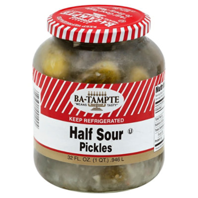 Ba-Tampte Pickles Half Sour - 32 Fl. Oz. - Image 1