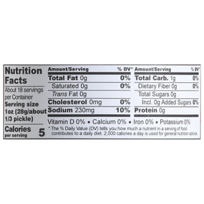 Ba-Tampte Pickles Half Sour - 32 Fl. Oz. - Image 3