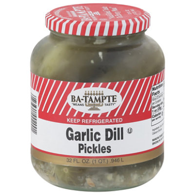 Ba-Tampte Pickles Garlic Dill - 33 Oz - Image 1