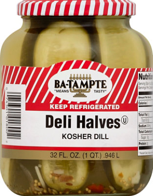 Ba-Tampte Pickles Kosher Dill Halves- 32 Oz - Image 2