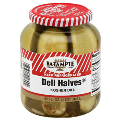 Ba-Tampte Pickles Kosher Dill Halves- 32 Oz - Image 1