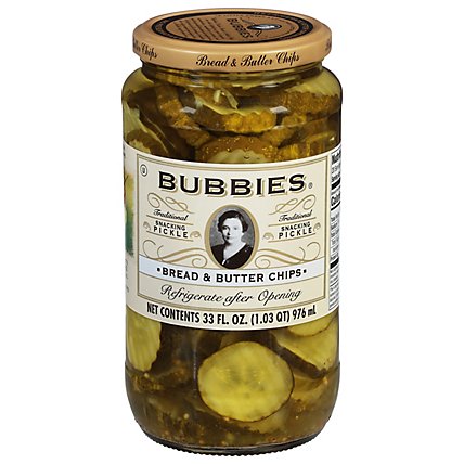 Bubbies Kosher Bread & Butter Pickles - 33 Fl. Oz. - Image 2