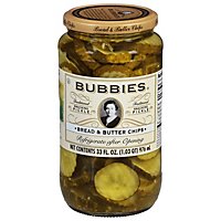 Bubbies Kosher Bread & Butter Pickles - 33 Fl. Oz. - Image 1