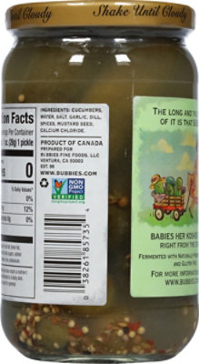Bubbies Kosher Dill Pickles - 16.9 Fl. Oz. - Image 6