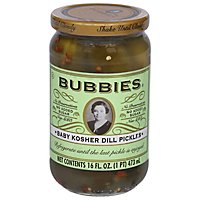 Bubbies Kosher Dill Pickles - 16.9 Fl. Oz. - Image 2