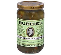Bubbies Kosher Dill Pickles - 16.9 Fl. Oz.