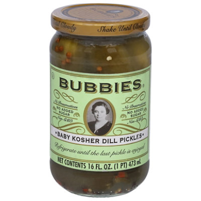 Bubbies Kosher Dill Pickles - 16.9 Fl. Oz.