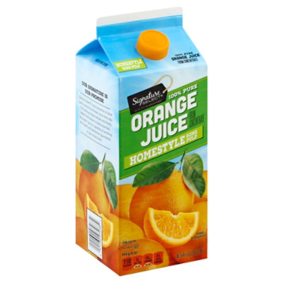 Signature SELECT Juice 100% Pure Orange Some Pulp Chilled - 64 Fl. Oz.