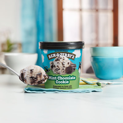 Ben & Jerry's Mint Chocolate Cookie Ice Cream - 16 Oz - Image 4