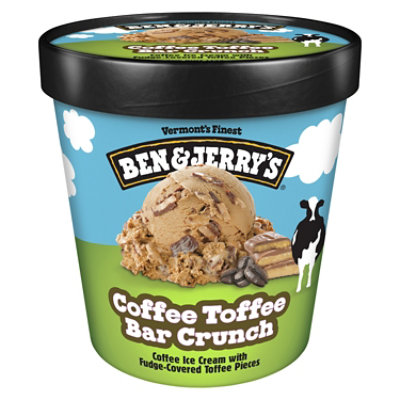 Ben and Jerry's Coffee Toffee Bar Crunch Ice Cream - 16 Oz