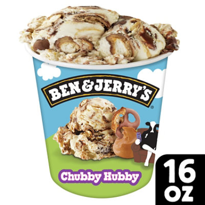 Ben & Jerrys Ice Cream Chubby Hubby 1 Pint - 16 Oz