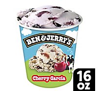 Ben & Jerrys Ice Cream Cherry Garcia 1 Pint - 16 Oz