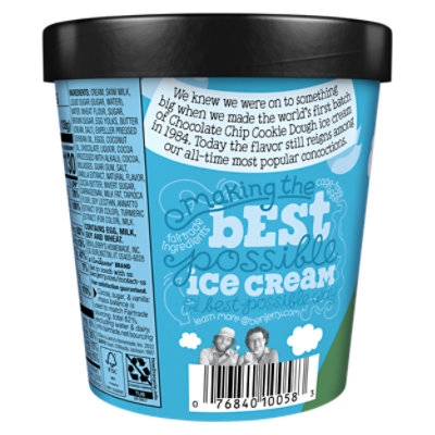 Ben & Jerry's Chocolate Chip Cookie Dough Ice Cream - 16 Oz - Image 6