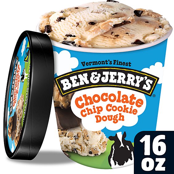Ben & Jerry's Chocolate Chip Cookie Dough Ice Cream Pint - 16 Oz