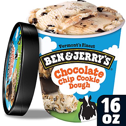Ben & Jerry's Chocolate Chip Cookie Dough Ice Cream Pint - 16 Oz - Image 1