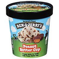 Ben & Jerrys Ice Cream Peanut Butter Cup 1 Pint - 16 Oz - Image 3