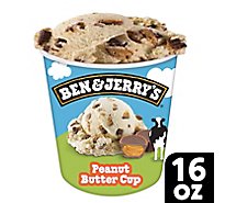 Ben & Jerrys Ice Cream Peanut Butter Cup 1 Pint - 16 Oz