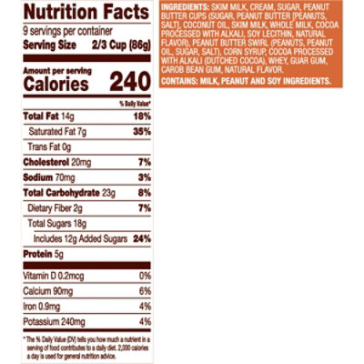 Edy's And Dreyer's Rocky Road Collection Chocolate Peanut Butter Park Ice Cream - 1.5 Quart - Image 4
