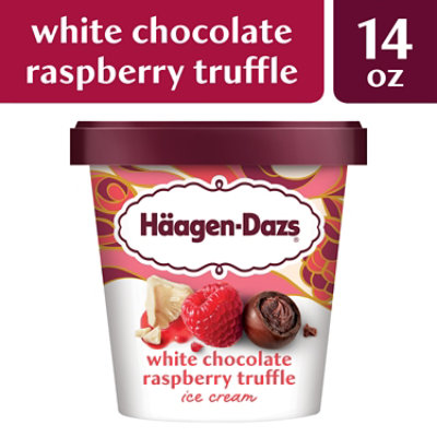 Haagen-Dazs White Chocolate Raspberry Truffle Ice Cream - 14 Oz - Image 3