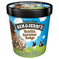Ben & Jerry's Vanilla Caramel Fudge Ice Cream Pint - 16 Oz - Image 1