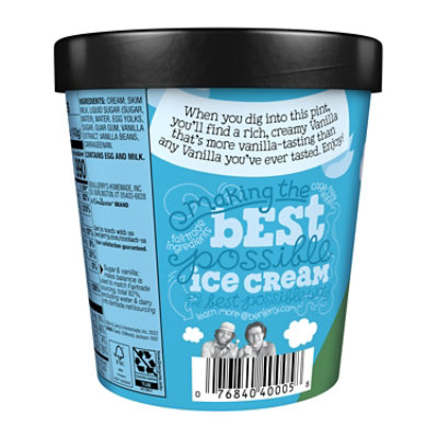 Ben & Jerry's Vanilla Ice Cream Pint - 16 Oz - Image 3