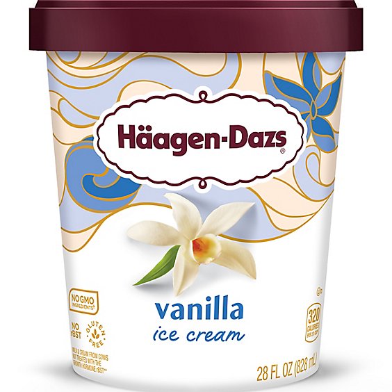 Haagen-Dazs Vanilla Ice Cream - 28 Oz