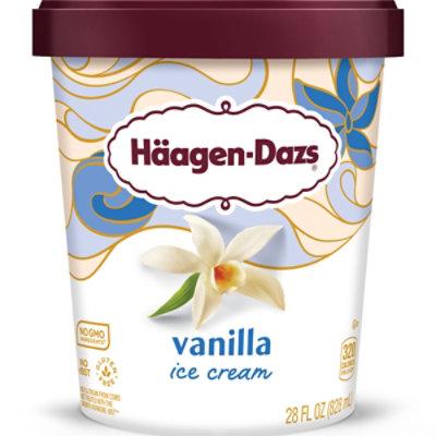 Haagen-Dazs Ice Cream Vanilla - 28 Fl. Oz.
