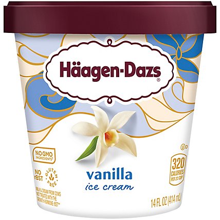 Haagen-Dazs Ice Cream Vanilla - 14 Fl. Oz. - Image 1