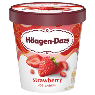 Haagen-Dazs Strawberry Ice Cream - 14 Oz - Image 4