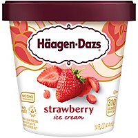 Haagen-Dazs Ice Cream Strawberry - 14 Fl. Oz. - Image 1