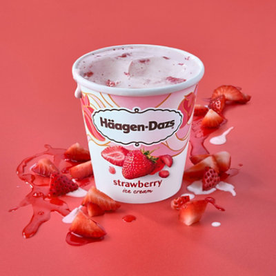 Haagen-Dazs Strawberry Ice Cream - 14 Oz - Image 4