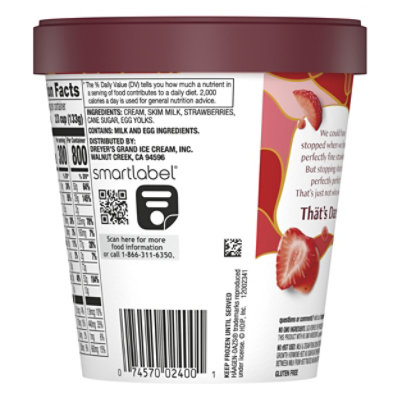 Haagen-Dazs Strawberry Ice Cream - 14 Oz - Image 2